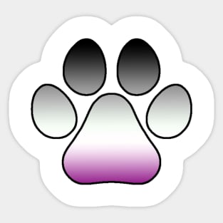 Ace Pride Paw Sticker